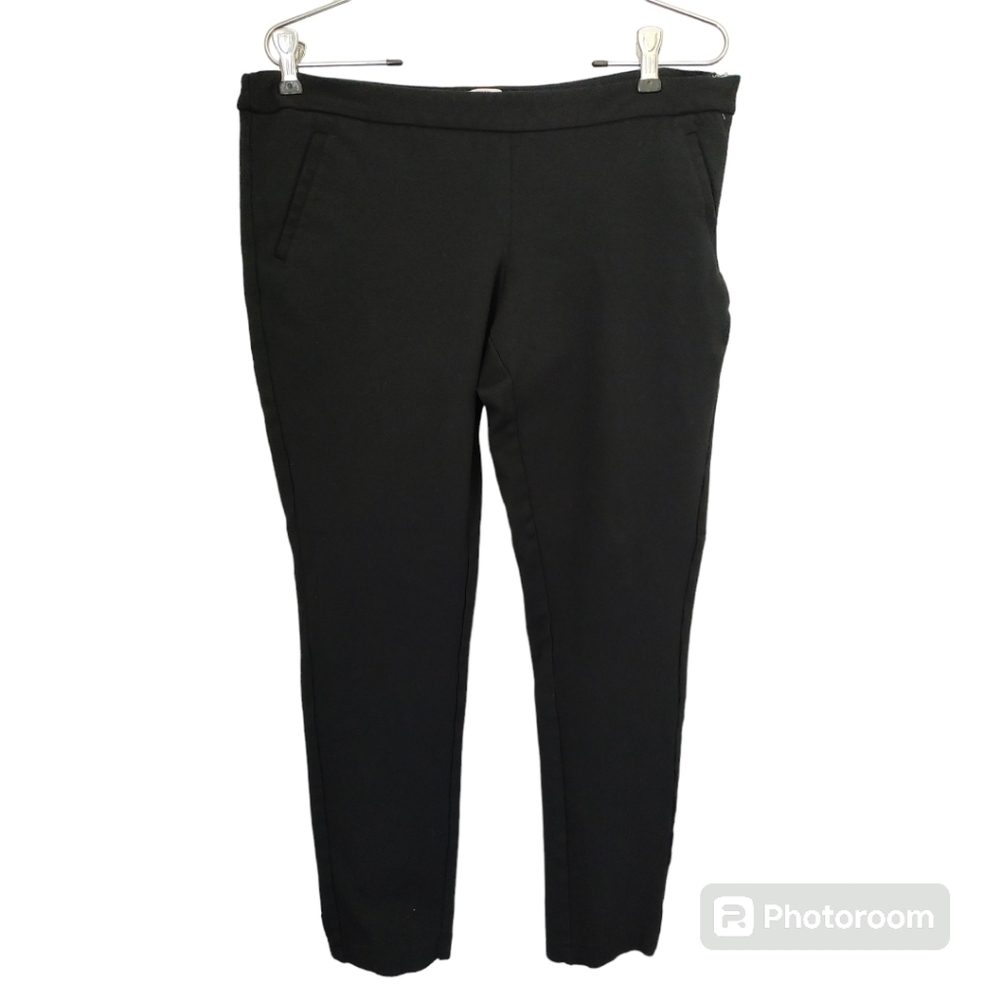 Merona Black Stretch Extensible Side Zip Ankle Pants